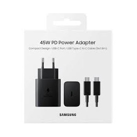 Samsung Galaxy 45W Turbo Hızlı Şarj Aleti Cihazı Seti Type-C Pd 45 Watt Leastra - Siyah Samsung Galaxy 45W Turbo Hızlı Şarj Aleti Cihazı Seti Type-C Pd 45 Watt Leastra - Siyah