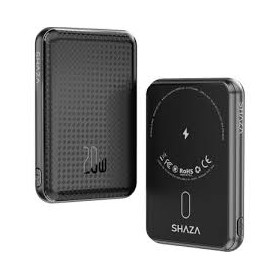 Shaza SG1501/BK 5000mAh 15W MagSafe Taşınabilir Powerbank Siyah Shaza SG1501/BK 5000mAh 15W MagSafe Taşınabilir Powerbank Siyah
