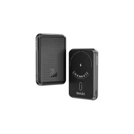 Shaza SG1501/BK 5000mAh 15W MagSafe Taşınabilir Powerbank Siyah
