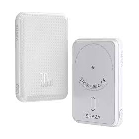 Shaza SG1501/BK 5000mAh 15W MagSafe Taşınabilir Powerbank Beyaz Shaza SG1501/BK 5000mAh 15W MagSafe Taşınabilir Powerbank Beyaz