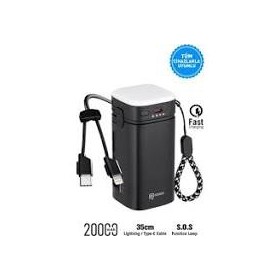 Intouch 20.000 Mah 22,5W Pd Hızlı Kablolu Kamp Lambası Outdoor Serisi Powerbank