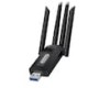 Go-Des Dual Band USB WiFi Adapter 1200M Four Antennas 5G Driver- Free USB 3.0 High-Speed Wireless Internet Card GD-BT318