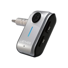 Lenyes LR207 Kablosuz Ses Alıcı Aux Bluetooth 5.3 Adaptör Gri Yüksek Kaliteli Ses Aktarımı